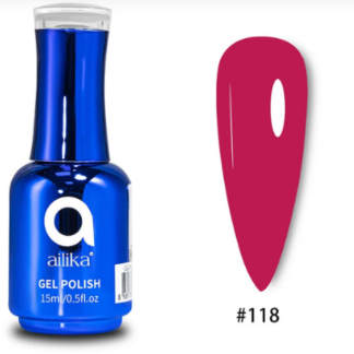 AILIKA GEL POLISH №118 – DERİN FUŞYA GÜL / DEEP FUCHSIA ROSE (15ml)