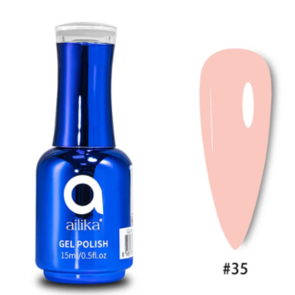 AILIKA GEL POLISH №035 – SOFT ŞEFTALİ PEMBE SÜTLÜ / MILKY PEACHY PINK (15ml)
