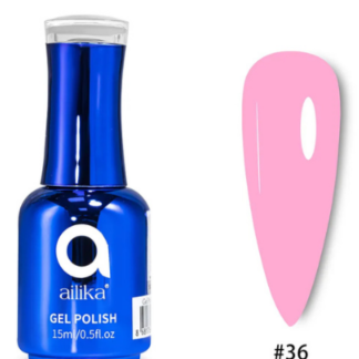AILIKA GEL POLISH №036 – CANLI ŞEKER PEMBESİ / VIBRANT CANDY PINK (15ml)