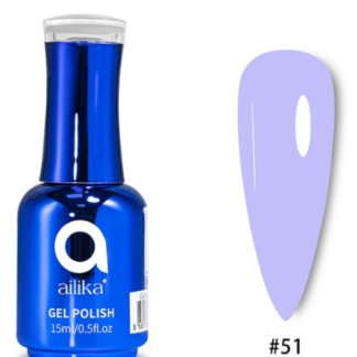AILIKA GEL POLISH №051 – SOFT LAVANTA MAVİSİ SÜTLÜ (15ml)