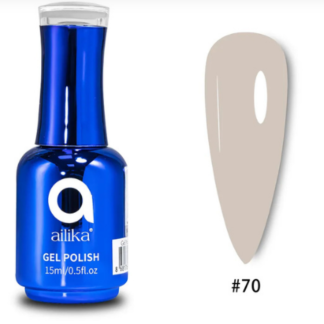 AILIKA GEL POLISH №070 – KREM VİZON NUDE / CREAMY TAUPE NUDE (15ml)
