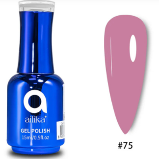 AILIKA GEL POLISH №075 – VIBRANT GÜL PEMBESİ / VIBRANT ROSE PINK (15ml)