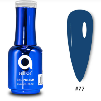 AILIKA GEL POLISH №077 – OKYANUS DERİNLİĞİ / DEEP OCEAN BLUE (15ml)