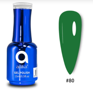 AILIKA GEL POLISH №080 – ORMAN YEŞİLİ / FOREST GREEN (15ml)