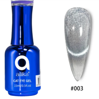 AILIKA CAT EYE GEL №003 – YILDIZ TOZU GÜMÜŞ / STARLIGHT SILVER (15ml)