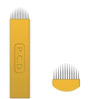 P.C.D Profesyonel Microblading İğnesi - 14 Pin U Tip (Altın Seri)