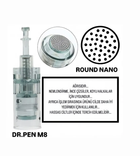 Dr. Pen M8 Profesyonel Round Nano Kartuş İğne