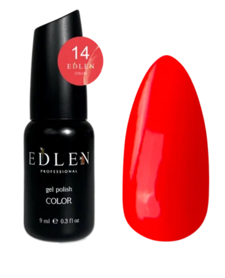 EDLEN PROFESSIONAL GEL POLISH №14 – NEON MERCAN / TURUNCU-PEMBE (9ml)