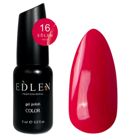 EDLEN PROFESSIONAL GEL POLISH №16 – KOYU FUŞYA / ÇİLEK KIRMIZISI (9ml)