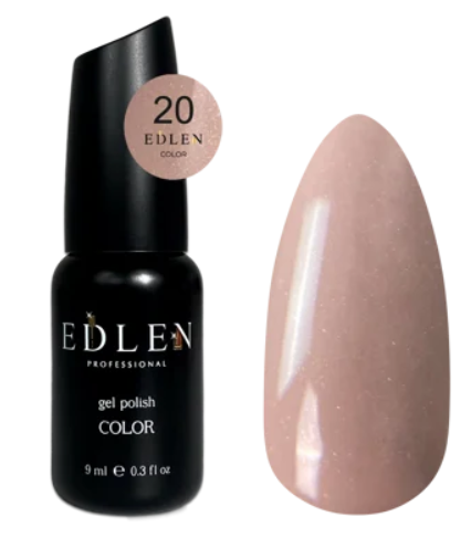 EDLEN PROFESSIONAL GEL POLISH №20 – IŞILTILI NUDE BEJ (9ml)
