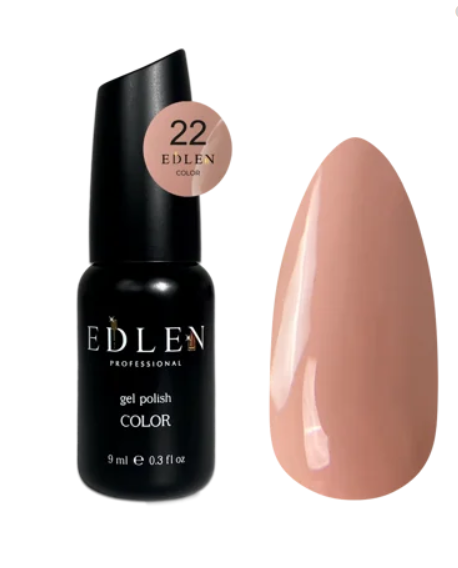 EDLEN PROFESSIONAL GEL POLISH №22 – ŞEFTALİ NUDE / SICAK BEJ (9ml)