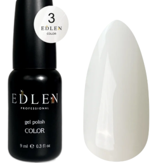 EDLEN PROFESSIONAL GEL POLISH №03 – RAKI BEYAZI / SÜT BEYAZI (9ml)