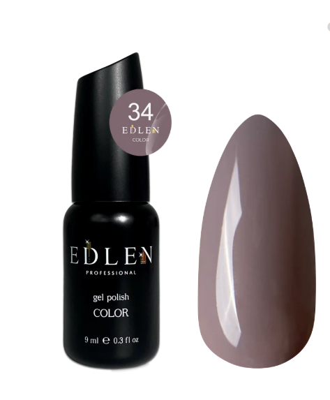 EDLEN PROFESSIONAL GEL POLISH №34 – KOYU VİZON / ASİL TAUPE (9ml)