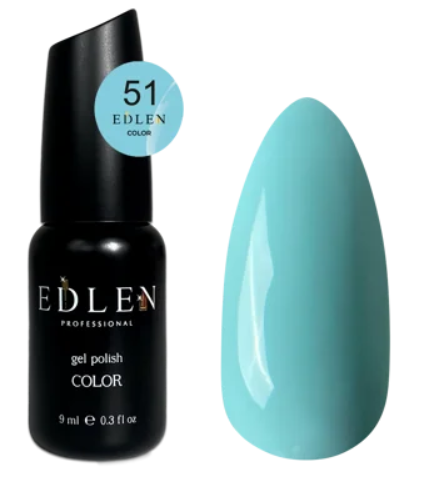 EDLEN PROFESSIONAL GEL POLISH №51 – MİNT YEŞİLİ / MINT GREEN (9ml)