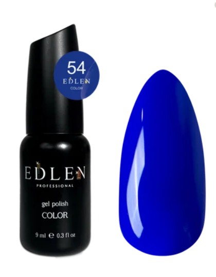 EDLEN PROFESSIONAL GEL POLISH №54 – ELEKTRİK MAVİSİ / ELECTRIC BLUE (9ml)