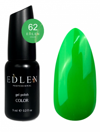 EDLEN PROFESSIONAL GEL POLISH №62 – NEON YEŞİL / LIME GREEN (9ml)