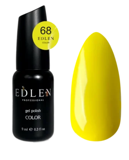 EDLEN PROFESSIONAL GEL POLISH №68 – LİMON SARISI / LEMON YELLOW (9ml)