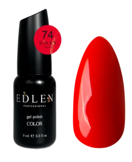 EDLEN PROFESSIONAL GEL POLISH №74 – KLASİK TUTKULU KIRMIZI (9ml)