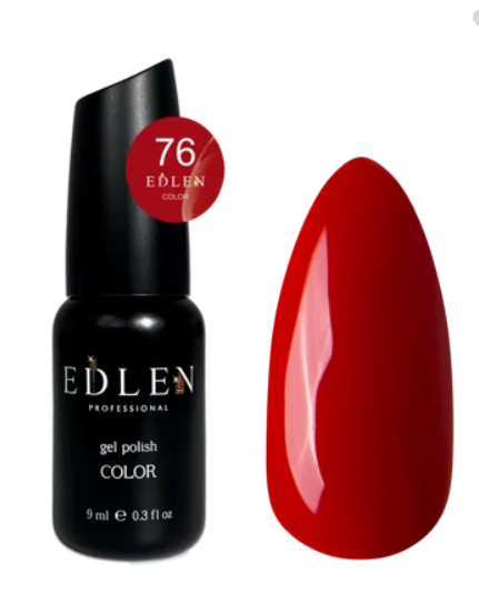 EDLEN PROFESSIONAL GEL POLISH №76 – KOYU BORDO / VİŞNE ÇÜRÜĞÜ (9ml)