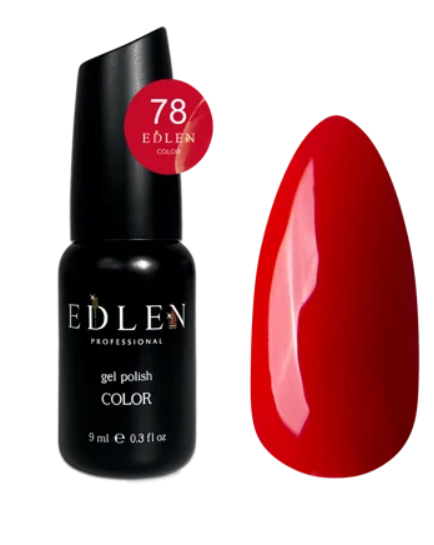 EDLEN PROFESSIONAL GEL POLISH №78 – ZENGİN ŞARAP KIRMIZISI (9ml)
