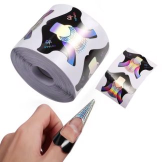Profesyonel Holografik Kağıt Tırnak Şablonu (Rulo)